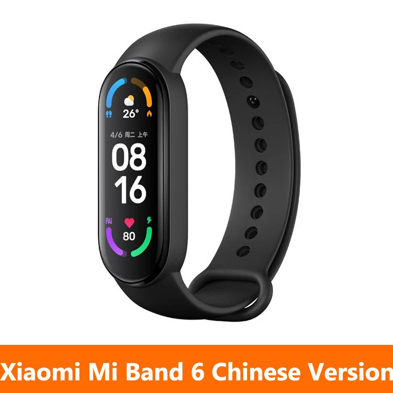 

Xiaomi Mi Band 6 Smart Bracelet AMOLED Screen Miband 5 4 NFC Blood Oxygen Fitness Traker Bluetooth Sport Waterproof Smart Band