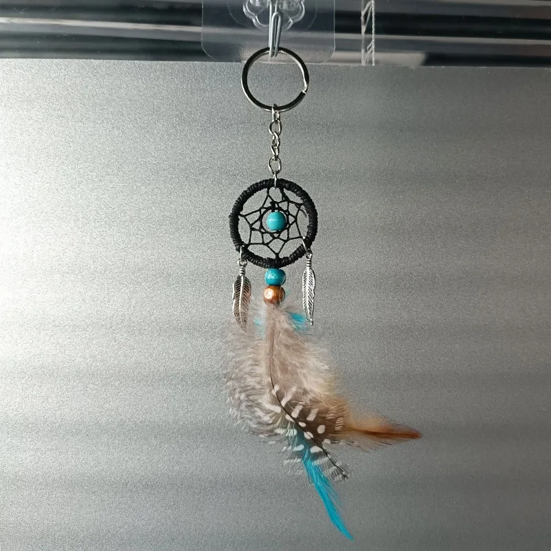 Украшение Мини Ловец снов Подвеска Автомобильный кулон Брелок из перьев