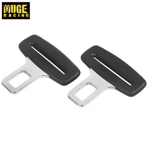2Pcs Car Seat Belt Clip Extender Safety Seatbelt Buckle Plug Socket Black Automobile Annex Interior Straight Lock Tongue BAG058