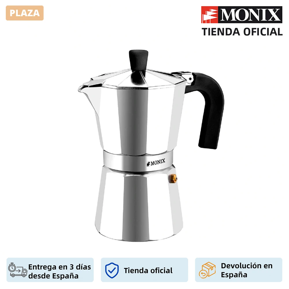 Monix Vitro Express итальянский алюминий кофейник размером от 1 до 12 чашек. Подходит для