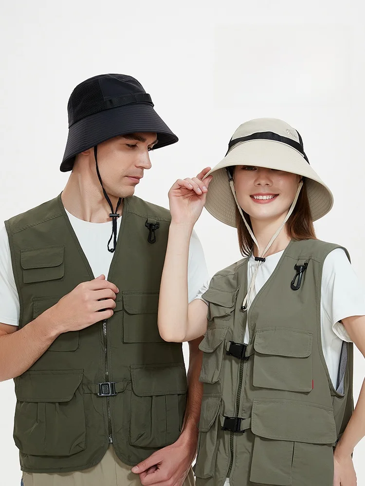 Uv00 солнцезащитная шляпа женская защита от ультрафиолета летняя уличная рыбацкая