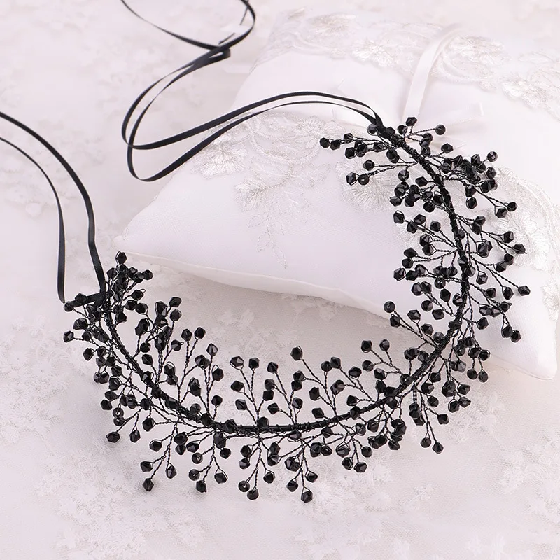 

Crystal headband hair accessories hand-woven bridal wedding accessories