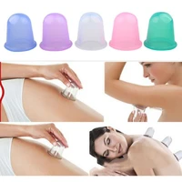 5 colors family full body neck back massage helper sillicone anti cellulite massager vacuum cans cupping cup chinese health care