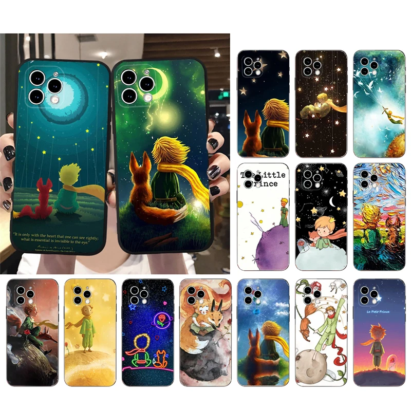 

Phone Case For iphone 14 Pro Max 13 12 11 Pro Max XS XR X 12mini 7 8 Plus SE The Little Prince Fox Case Funda