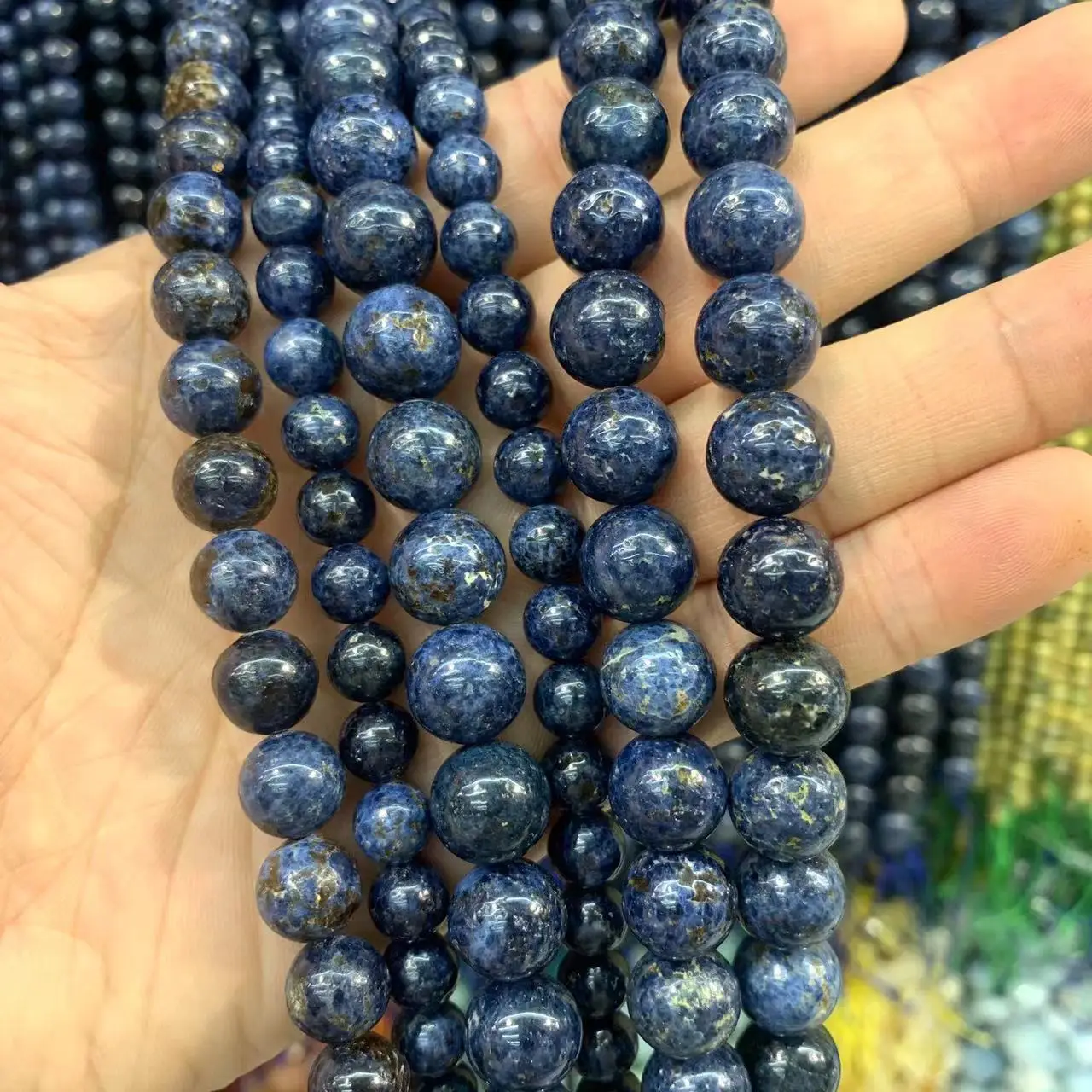 

Blue Spinel Stone Beads Natural Gemstone DIY Loose Bead For Jewelry Making Strand 15" Wholesale !