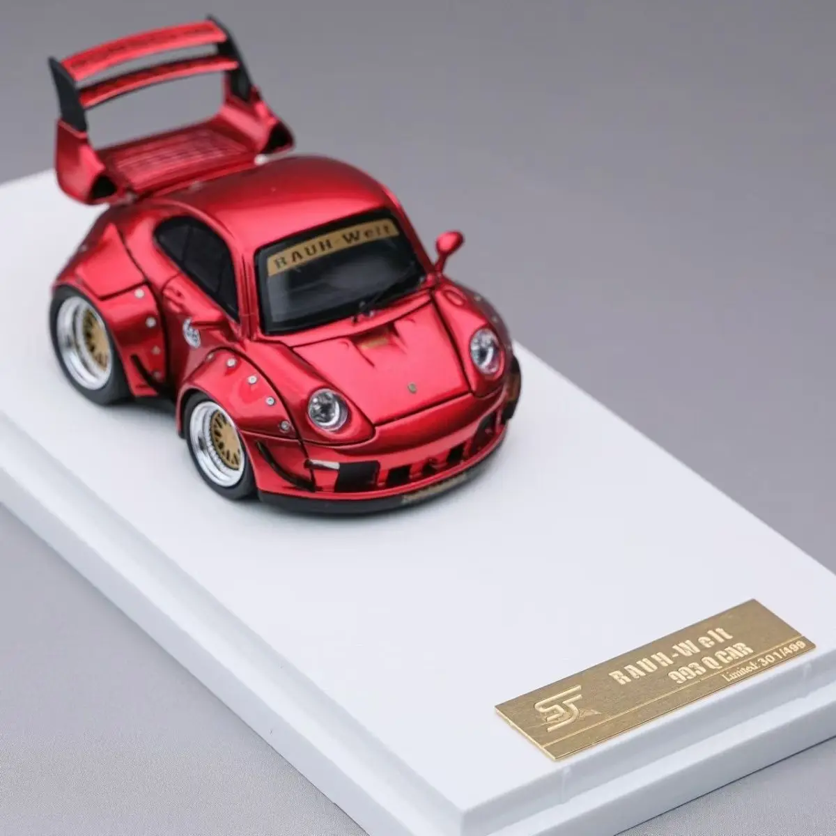 Sjf Production Limited To 499 Смола Материал 1/64 Соотношение Porsche 993RWB Высокий хвост Новое место