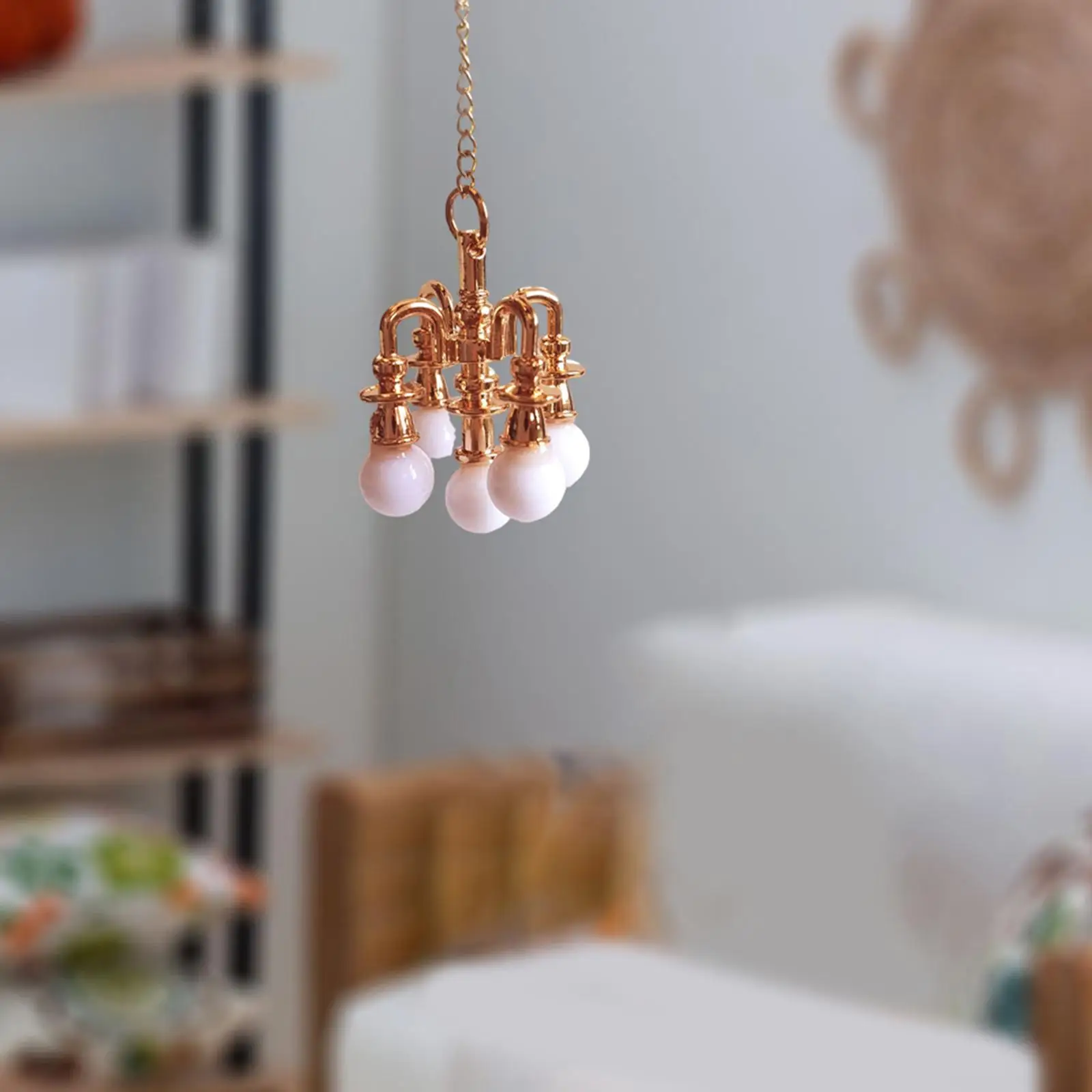 

Mini Ceiling Light Lamp 1:6 1:12 Scale Miniature Ceiling Light Fixture for Dolls living Room Micro Landscape Decor