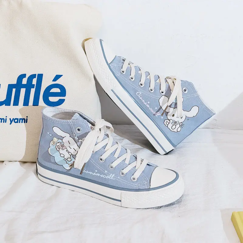 

Yugui dog high-top canvas shoes Sanrio kawaii anime cartoon cute new non-slip wear-resistant schoolgirl shoes girl gift