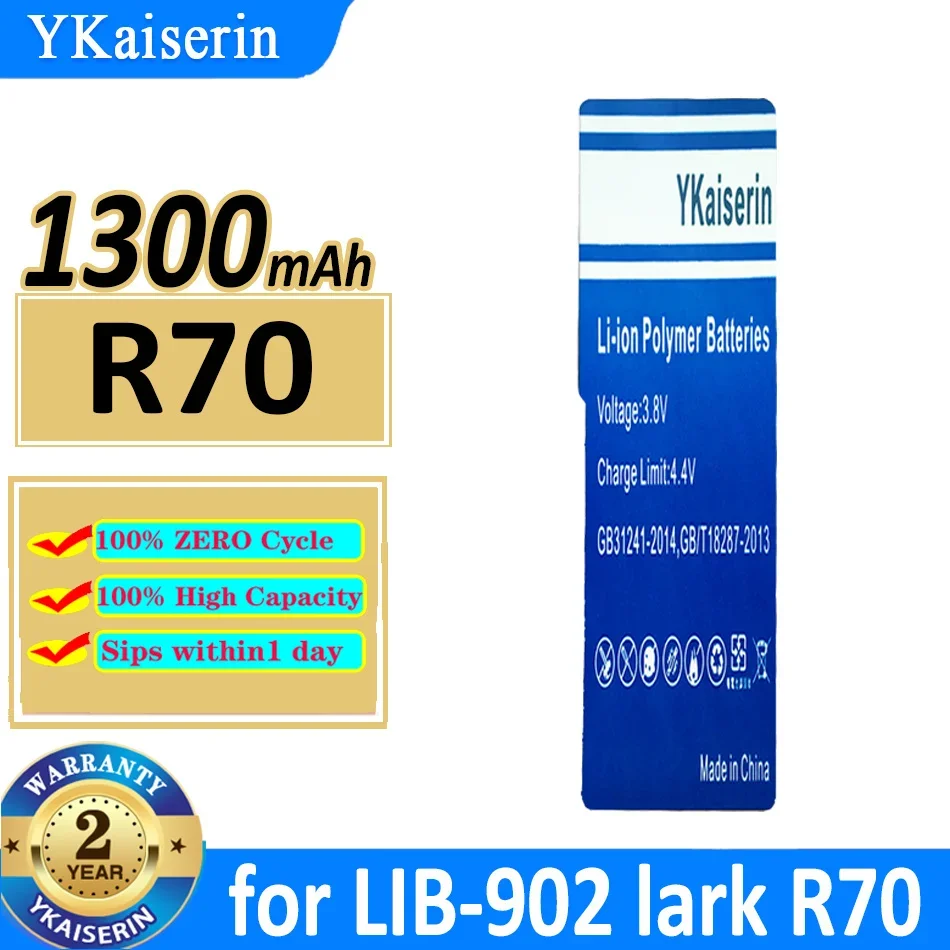 Аккумулятор YKaiserin 1300 мАч LIB-902 для lark R70 lib-12 F5 F7 F70 F80 M5 Sharp ST60 ST60BT DIY