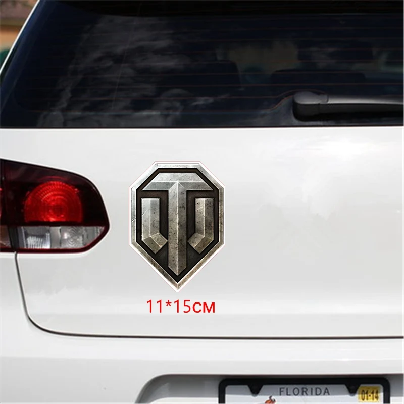 

Tri koshki WCS070 11*15 см, автомобильная наклейка world of tanks, забавные красочные автомобильные наклейки world of tanks