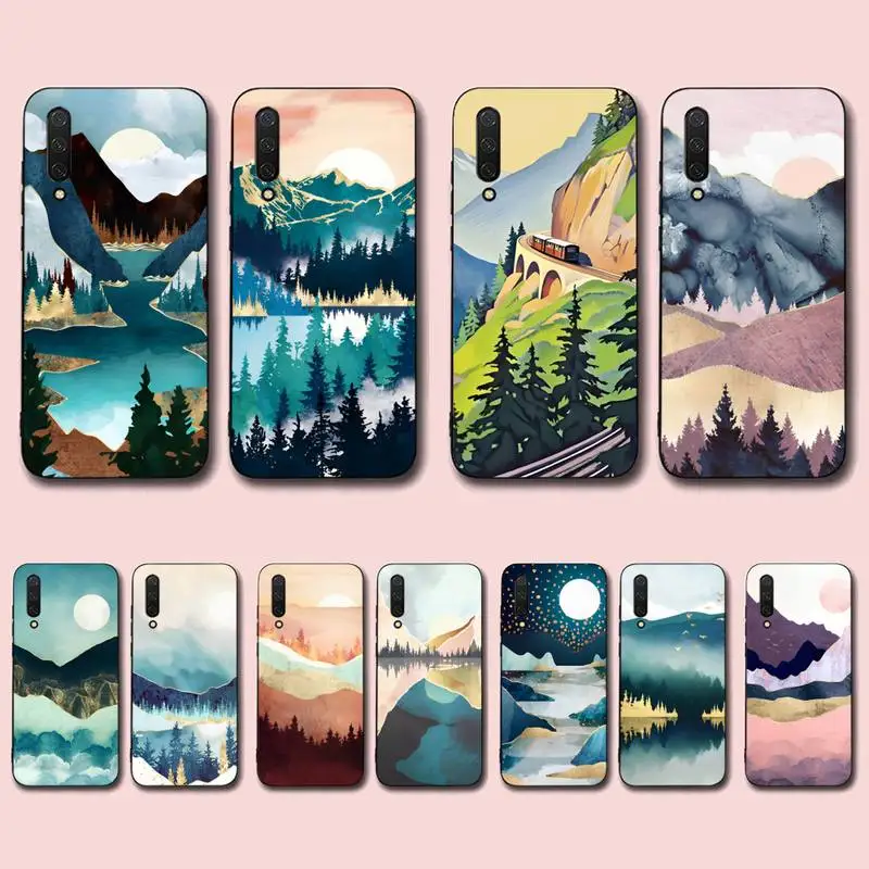 

Scenery Mountain Phone Case for Xiaomi mi 5 6 8 9 10 lite pro SE Mix 2s 3 F1 Max2 3