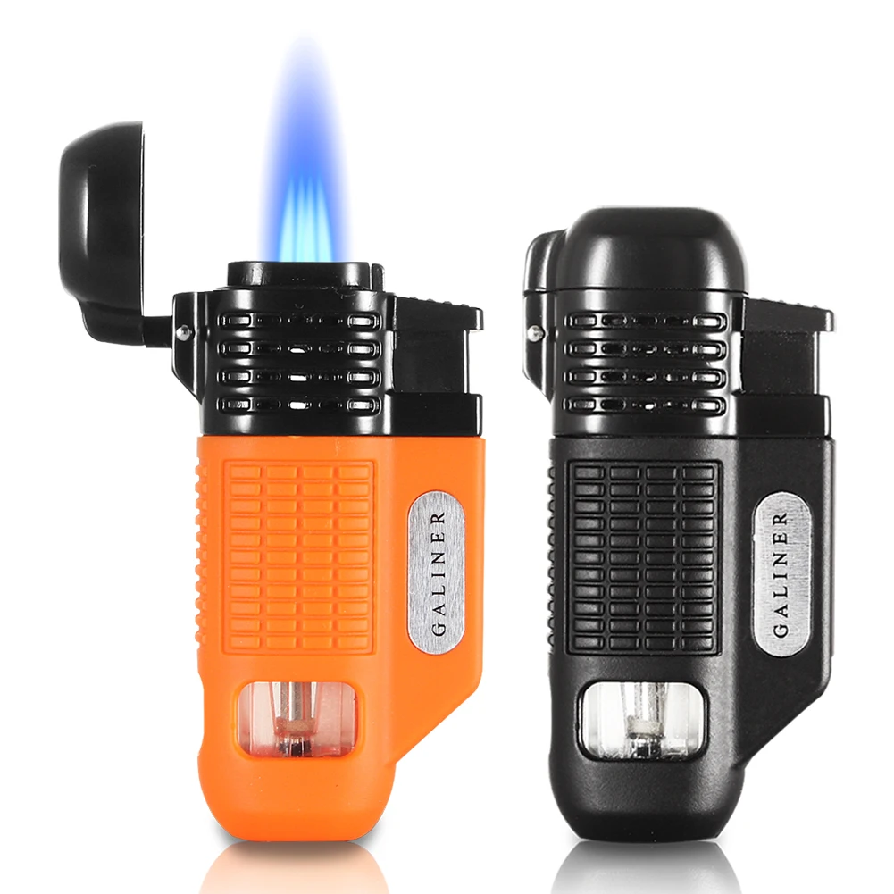 

GALINER Professional Torch Lighter With Punch New Home Accessories Butane Gas Windproof Cigar Lighter Turbo