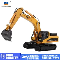 huina 1910 2 140 large metal alloy excavator truck car model toys construction car engineering car vehicle gift for kids boys