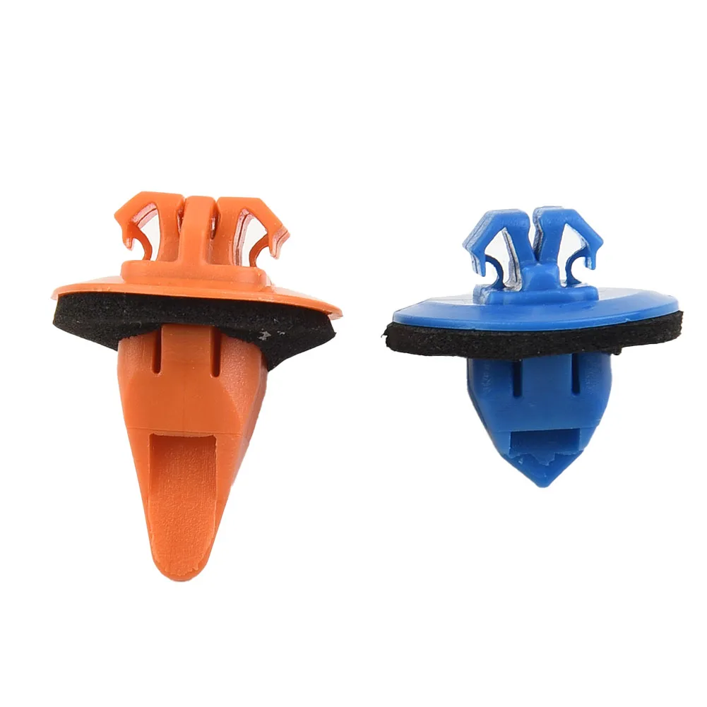 

50x Orange & 50x Blue Fender Flare Retainer Clips Car Clamps And Fasteners 75495/7-35010 For Toyota 2005-2016 Interior Parts