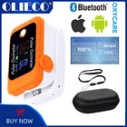 Пульсоксиметр на кончик пальца OLIECO, Android, iOS, Bluetooth 4,0, точный, для детей и взрослых