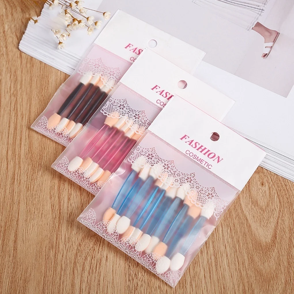 Одноразовая двойная кисть для подводки глаз и бровей 40 шт./компл. губчатая