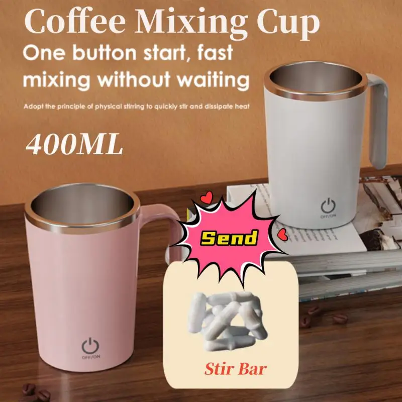 

Kitchen Electric Mixing Cup Stirring Coffee Cup Automatic Mixing Mugs Cup Lazy Rotating Magnetic Water Cup