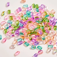 50pcs aurora transparent candy nail rhinestone crystal sugar diamond gems nail charms jewelry accessories nail art decoration