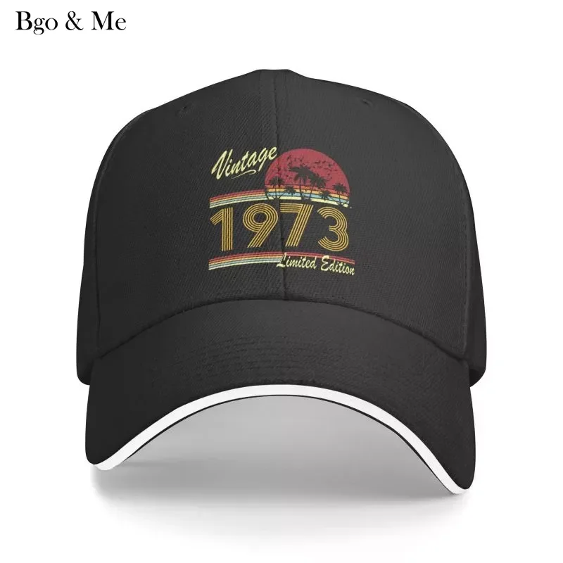 

2023 New Personalized 1973 49 Years Old 49th Birthday Gift Baseball Cap For Men Women Breathable Dad Hat Sports