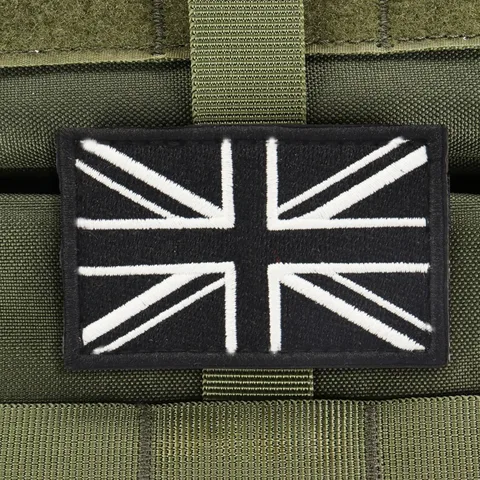 Нашивка Англия с вышивкой 5x8см