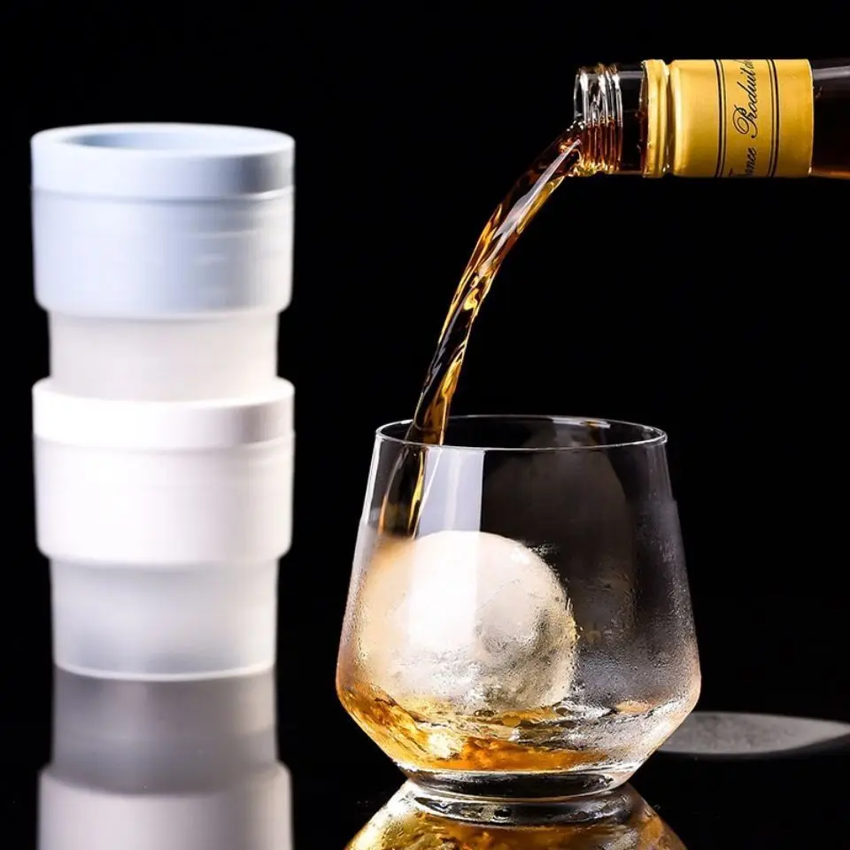 

Stackable Circular Ice Hockey Mold Silicone ice cube Mold DIY Ice Ball Round Jelly Making Mould For Cocktail Whiskey Drink Molde