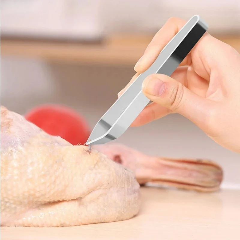 1 шт. 430 пинцет из нержавеющей стали плоскогубцы съемник экстрактор рыбьей кости