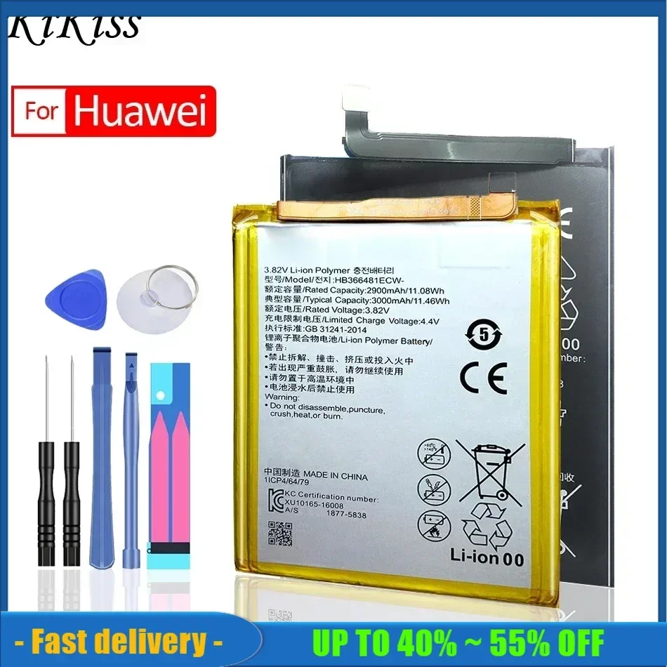 Аккумулятор для Huawei Honor 6 6A 6X 6C Pro 6S 7A 7S 8 8A 8S 8X/Enjoy 6S/Nova/P9 Lite mini/Y5 Y6 Y7 Y9 II Prime pro 2017 2018 2019