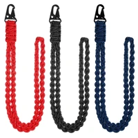 paracord keychain lanyard olecranon metal hook buckle clasp parachute cord outdoor tools edc gear hunting hiking backpack buckle