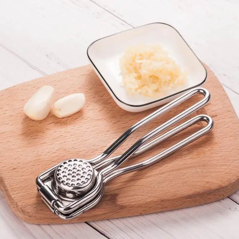 

Portable Ginger Squeezer Manual Garlic Presses Stainless Steel Kitchen Cooking Tools Garlic Masher Crusher Vegetable Slicer
