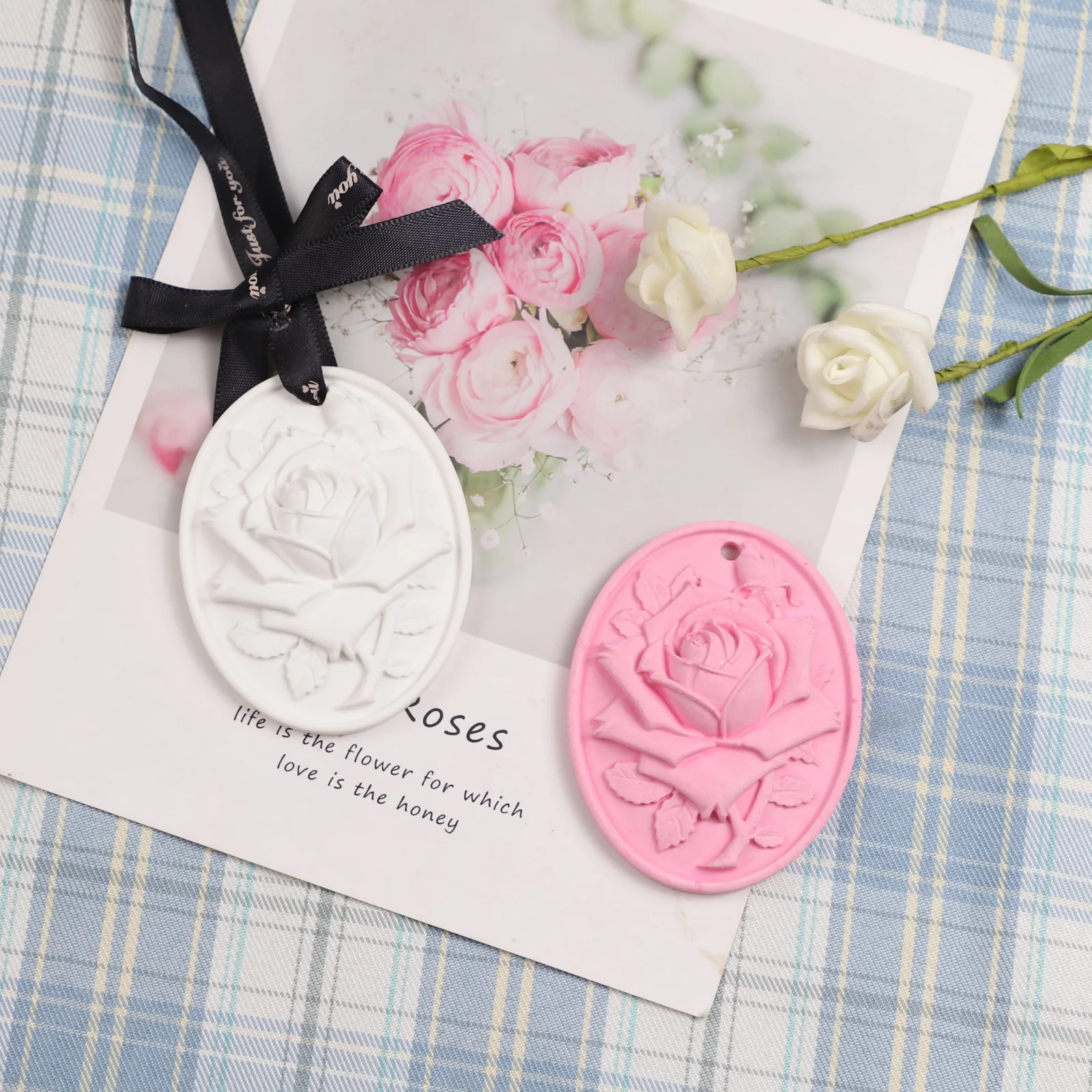 

ins Pop Rose Aromatherapy Listing Silicone Candle Mold DIY candle making Kit 2023 new models