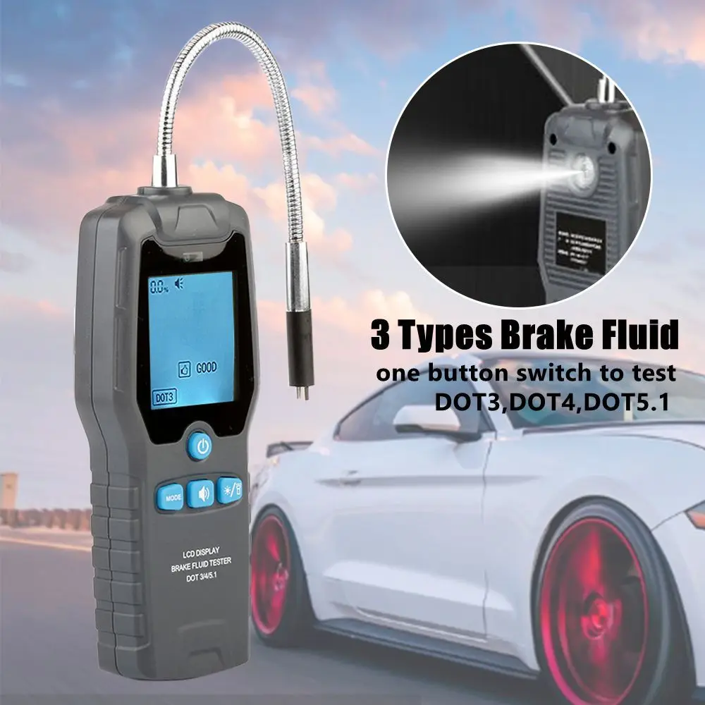 

Durable Accurate Universal Brake Fluid Tester Car Brake Oil Tester Engine Oil Tester Digital Car Brake Oil Testing Tool