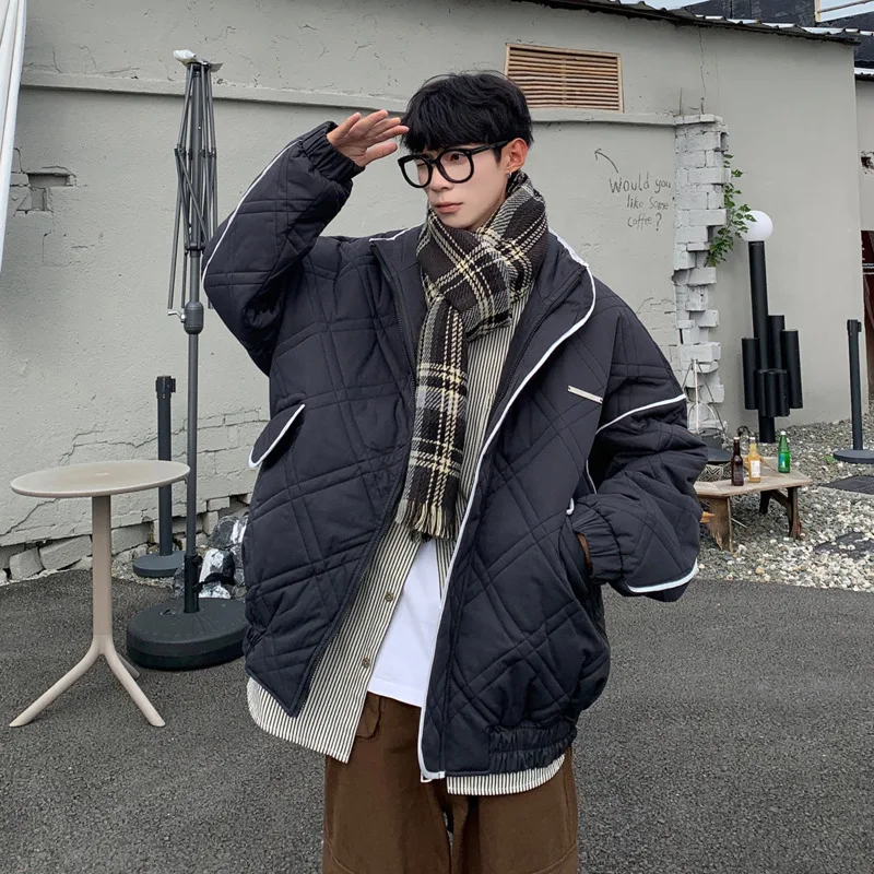 Winter Jacket Men Warm Fashion Oversized Thickened Down Jacket Men Streetwear Korean Loose Thick Short Coat Mens Parker Clothes