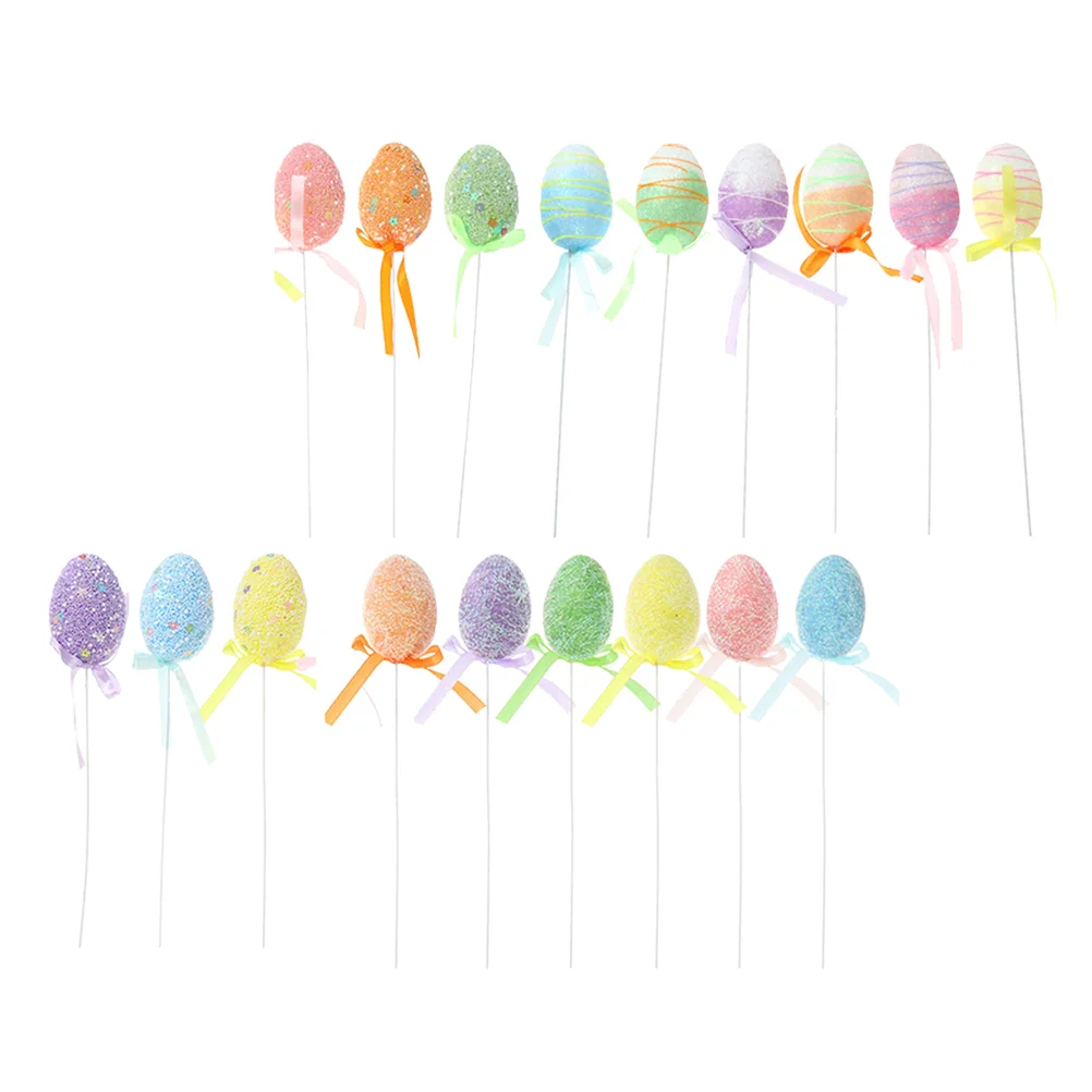 

Easter Eggs Decoration Glitter Embellishment Egg Branch Artificial Home Branches Garland Flower Picks Decor Themed Hanging Tree