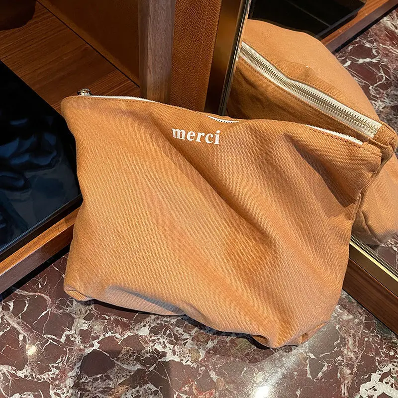 Canvas Cosmetic Bag Women Retro Makeup Storage Necesserie Organizer Travel Toiletry Bags Cute Pencil Case |