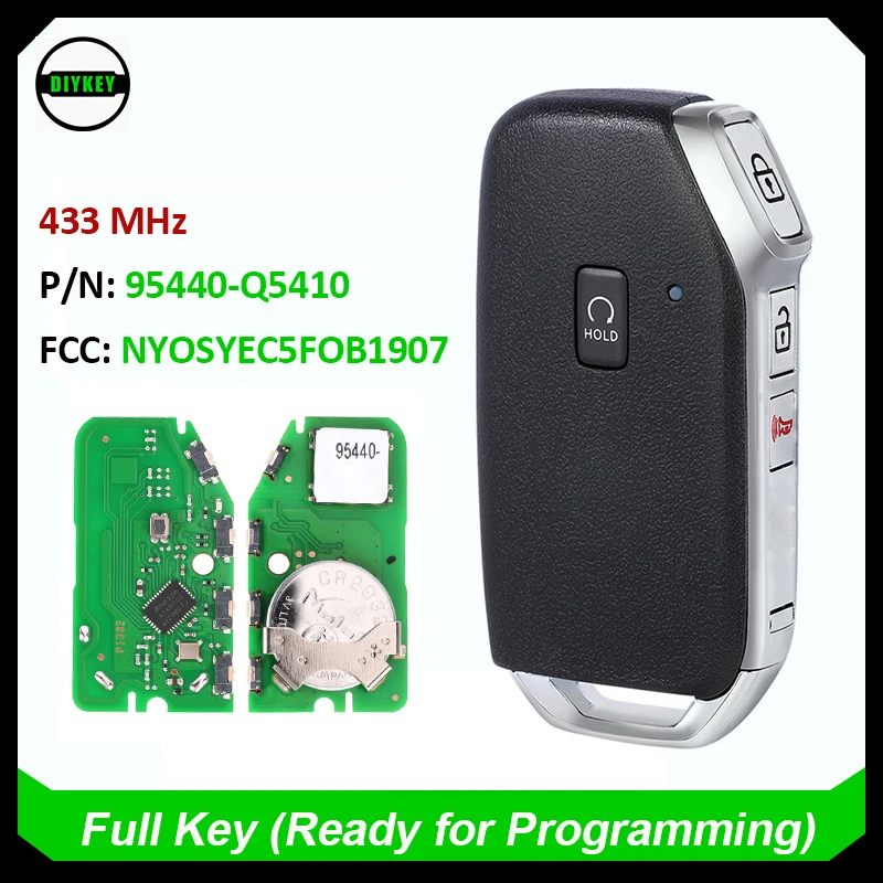 

DIYKEY 95440-Q5410/95440 Q5410 Keyless Go для Kia Seltos 2022 Smart Remote Key Fob 433 МГц 6A Чип FCC ID: NYOSYEC5FOB1907