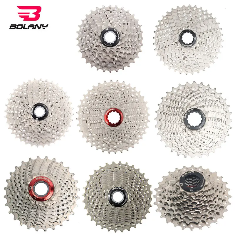 

Bolany Road Bicycle Cassette 8S 9S 10S 11Speed 11-25/28/32/36T Road MTB Bike Freewheel Cogs Sprocket For 105 R8000 R7 Flywheels