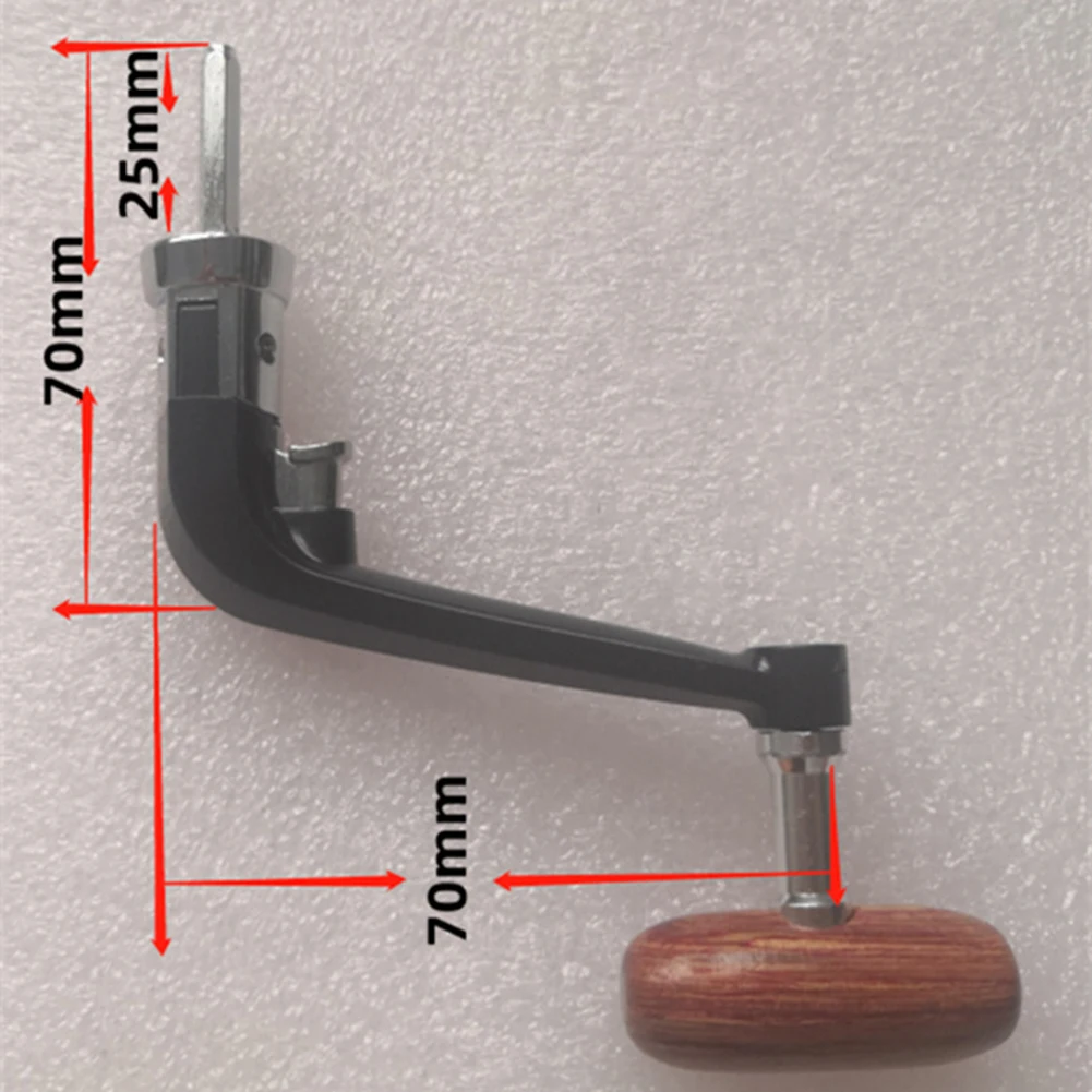 

Новинка, рыболовная катушка с ручкой, металлическая + деревянная ручка с деревянной ручкой, аксессуары, удобная складная Катушка-качалка с р...