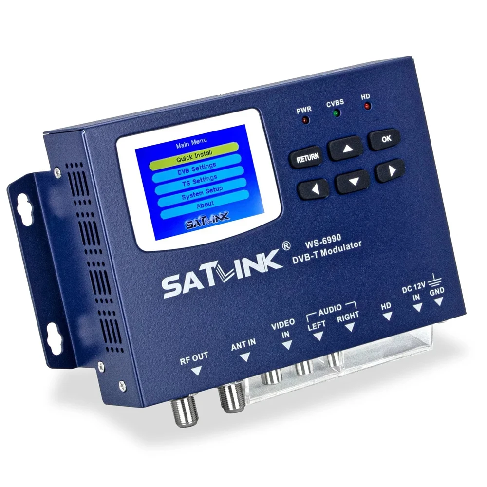 Фото SATLINK WS-6990 1-маршрутный цифровой модулятор DVB-T DVB-C ISDB-T AV и HD спутниковый локатор для адаптирования terrestrial H.264 WS6990 №4