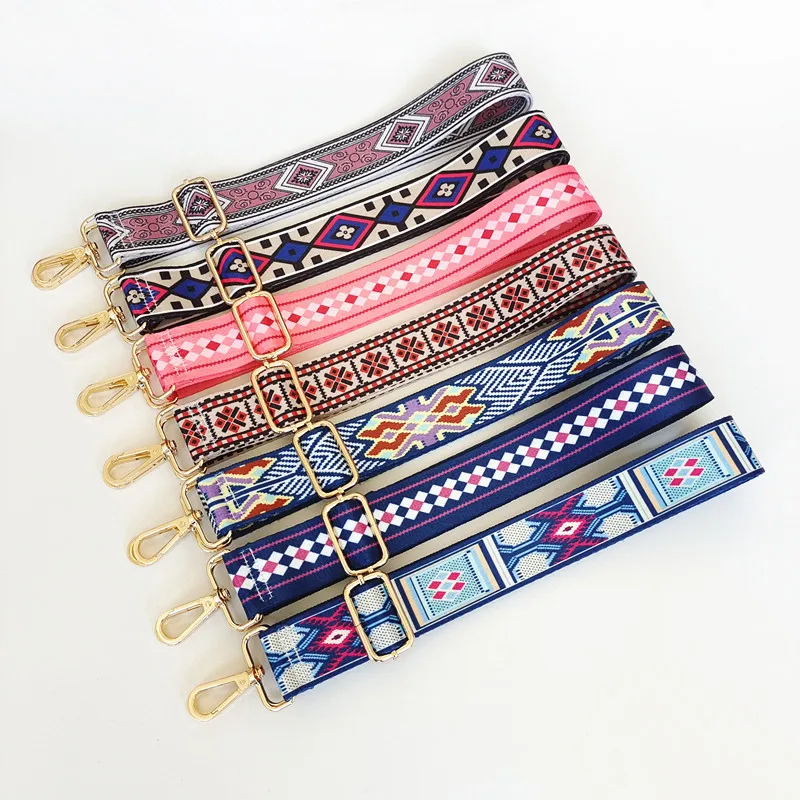 

Женский яркий тканевый ремень на плечо, регулируемый съемный широкий мессенджер через плечо, нейлоновый саквояж на ремне