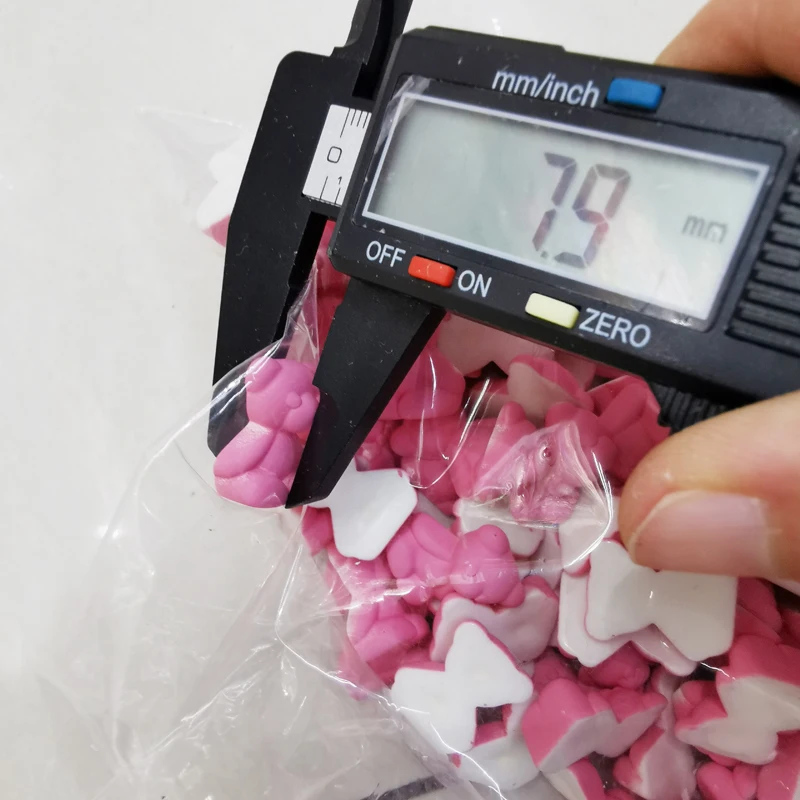 200 шт. 17-21 мм самодельные серьги-наклейки с маленьким медведем для женщин детская