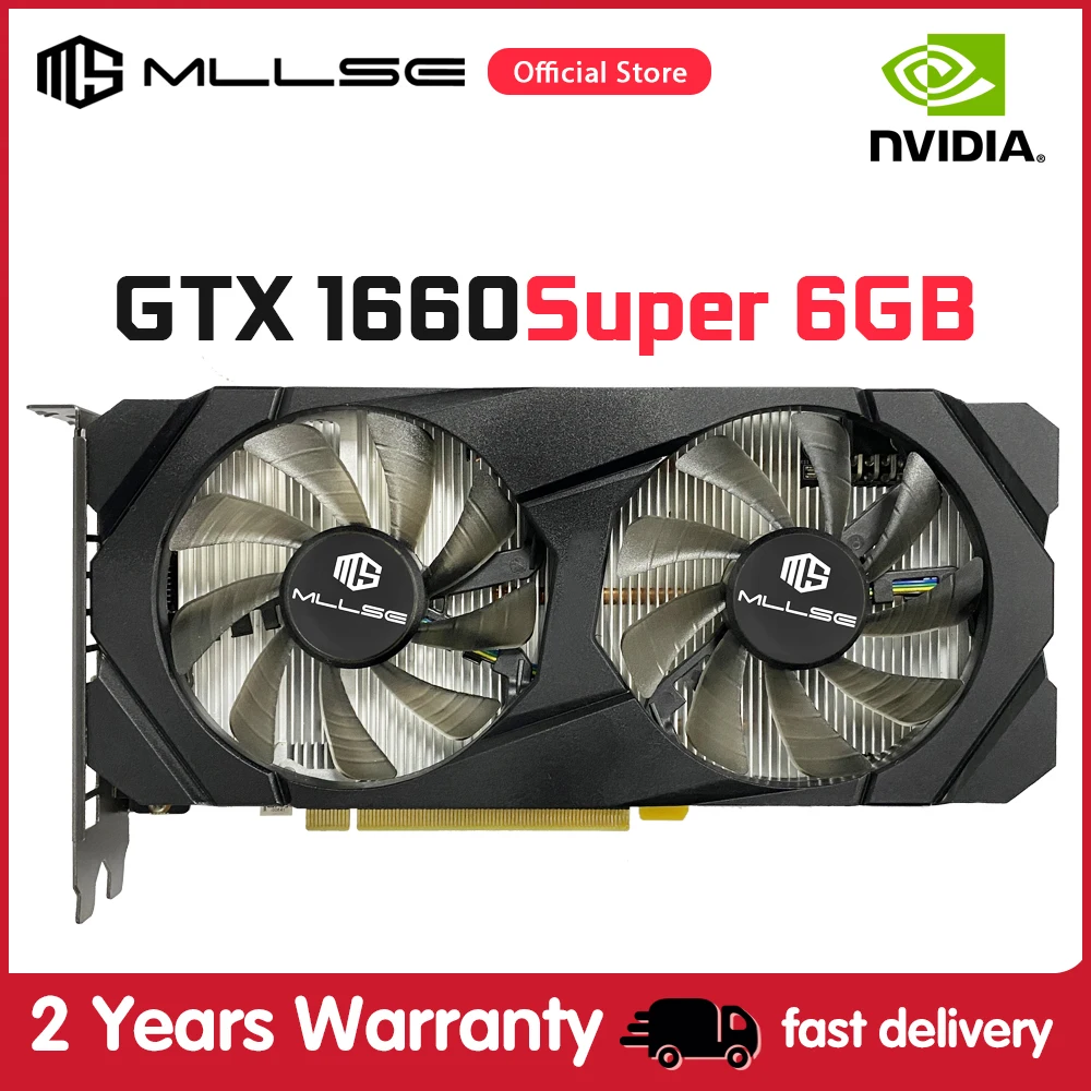 

Видеокарта MLLSE GTX 1660 Super 1660 Ti 6 ГБ GDDR6 192 бит PCI-E 3,0 × 16 игровой графический процессор gtx 1660 серия видеокарта для настольного компьютера