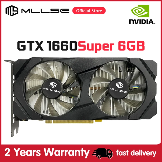 MLLSE Graphics Card GTX 1660 Super 6GB GDDR6 192 Bit PCI-E 3.0×16 Gaming GPU gtx 1660super 6gb Video card For Desktop 8Pin 1