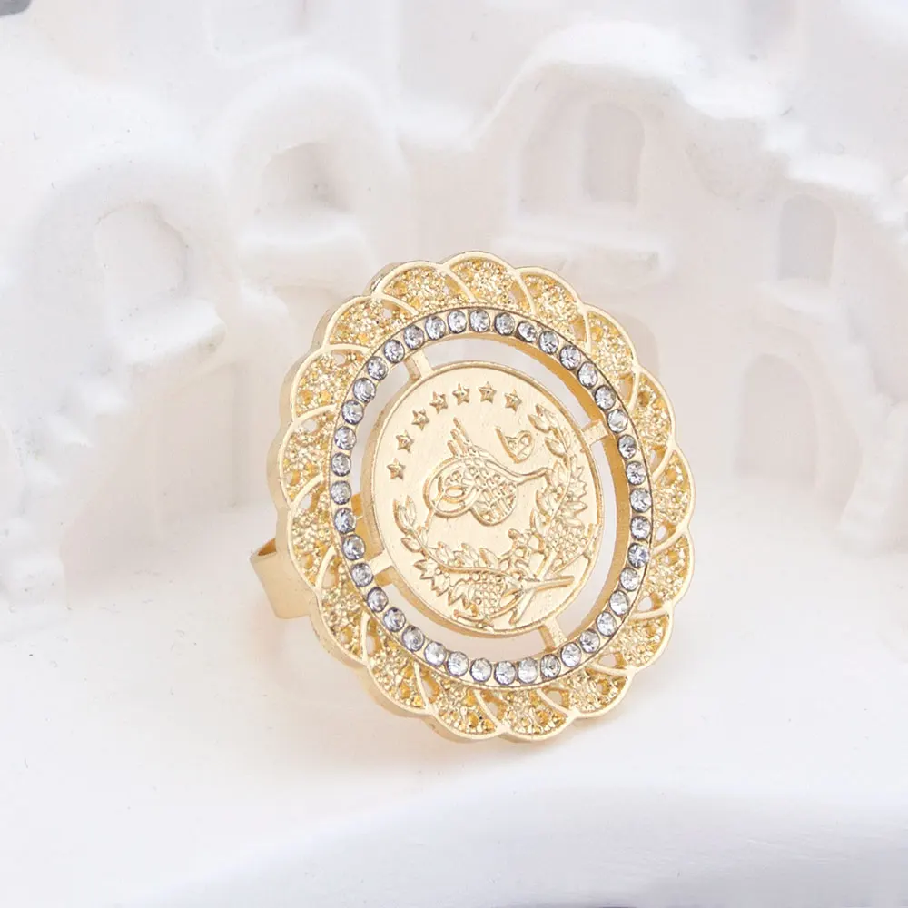 Арабское кольцо для монет женское украшение свободного размера