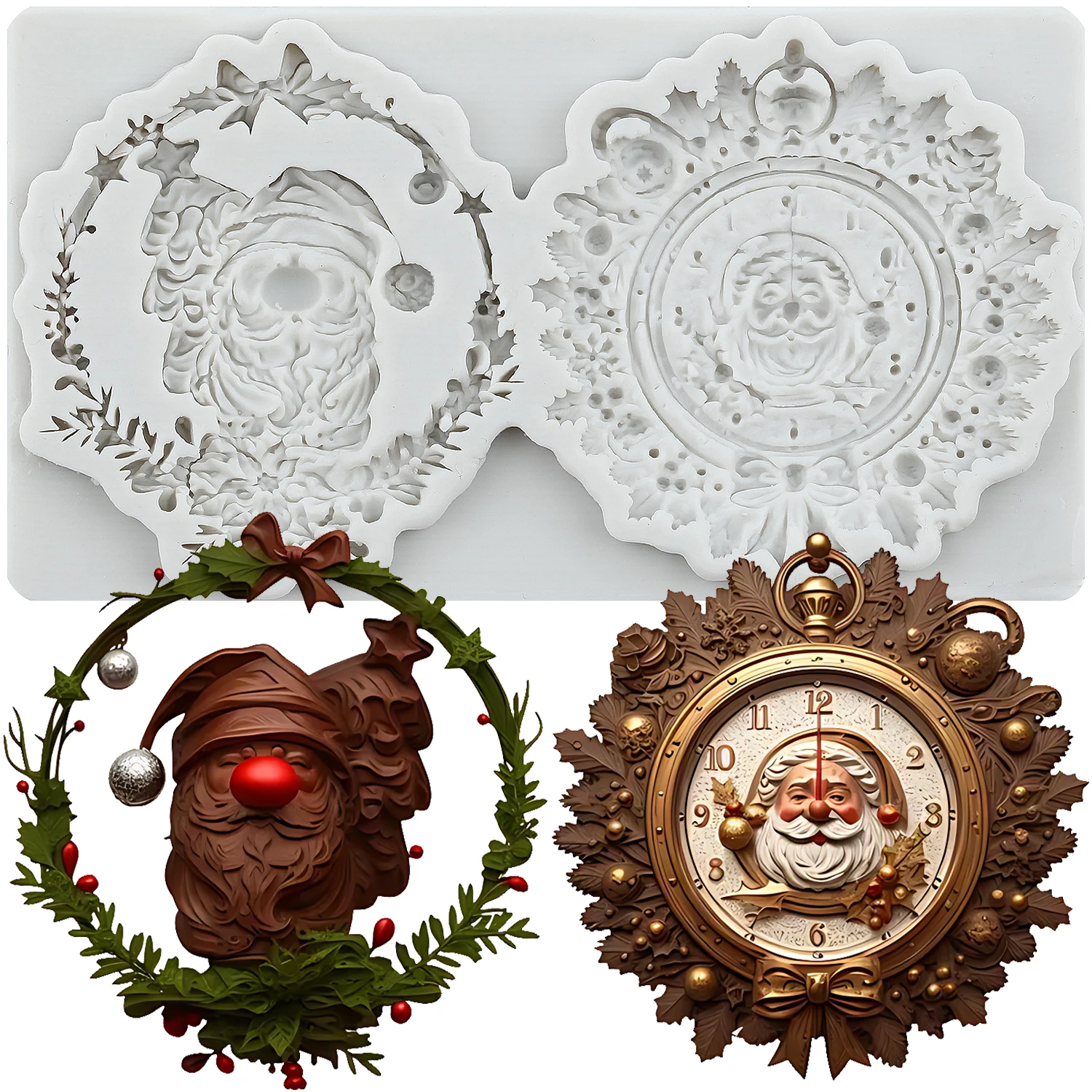 

Силиконовые формы для торта Mujiang Санта-Клаус