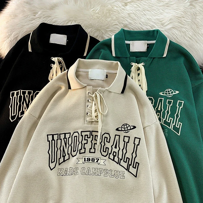 Женская хлопковая уличная куртка-поло с Вафельной вышивкой спортивная куртка