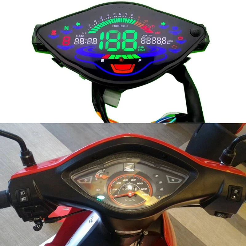 

ЖК-дисплей для мотоциклов Honda Wave100 Wave110 Wave110R Speedmeter
