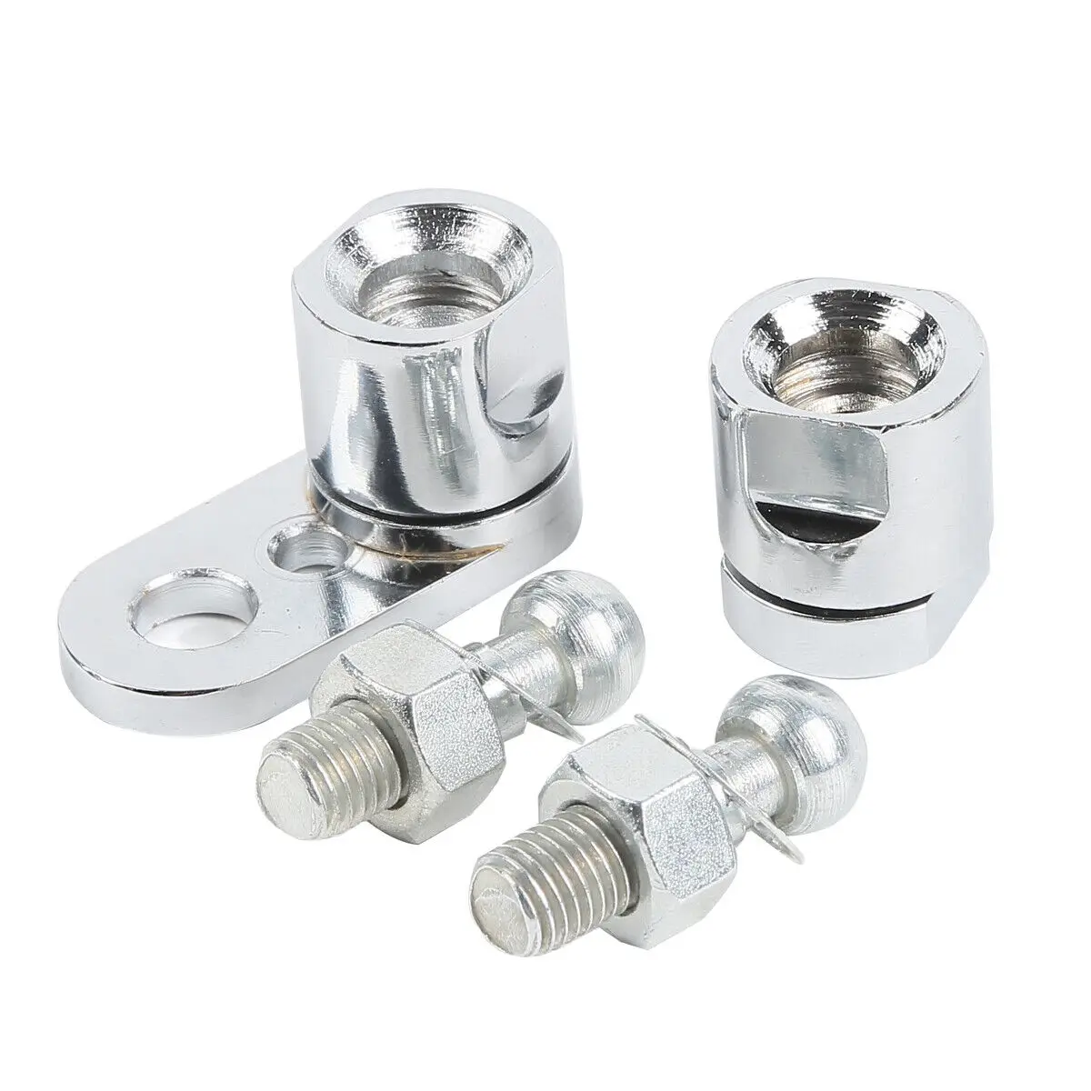 

Motorcycle Chrome Front Turn Signal Swivel Assembly Set For Harley Fat Boy 114 FLFBS Softail Slim FLSL Street Bob FXBB Fat Bob