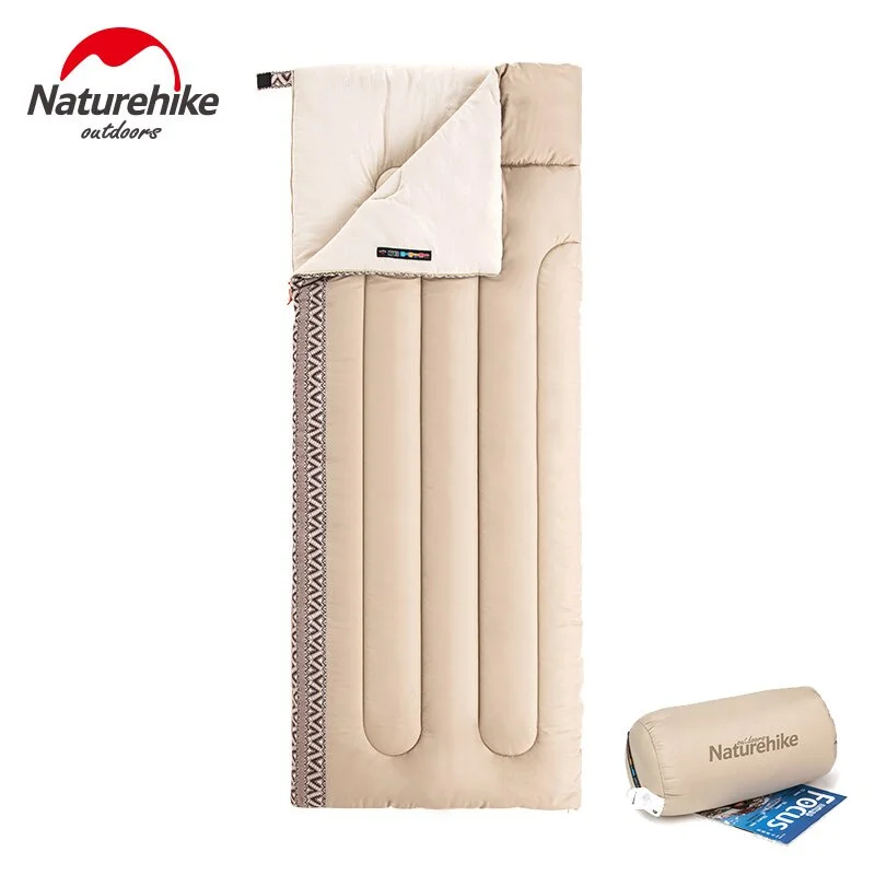 

Naturehike Outdoor Ultralight Splicing Sleeping Bag Cotton 3 Seasons 850g Envelope Sleeping Bag Portable Warm Travel