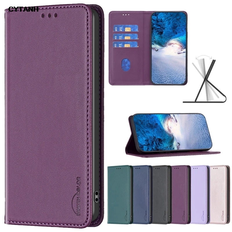 Магнитный чехол на Honor 90 Lite кожаный флип-чехол для телефона Funda Huawei lite Honor90 Pro слоты