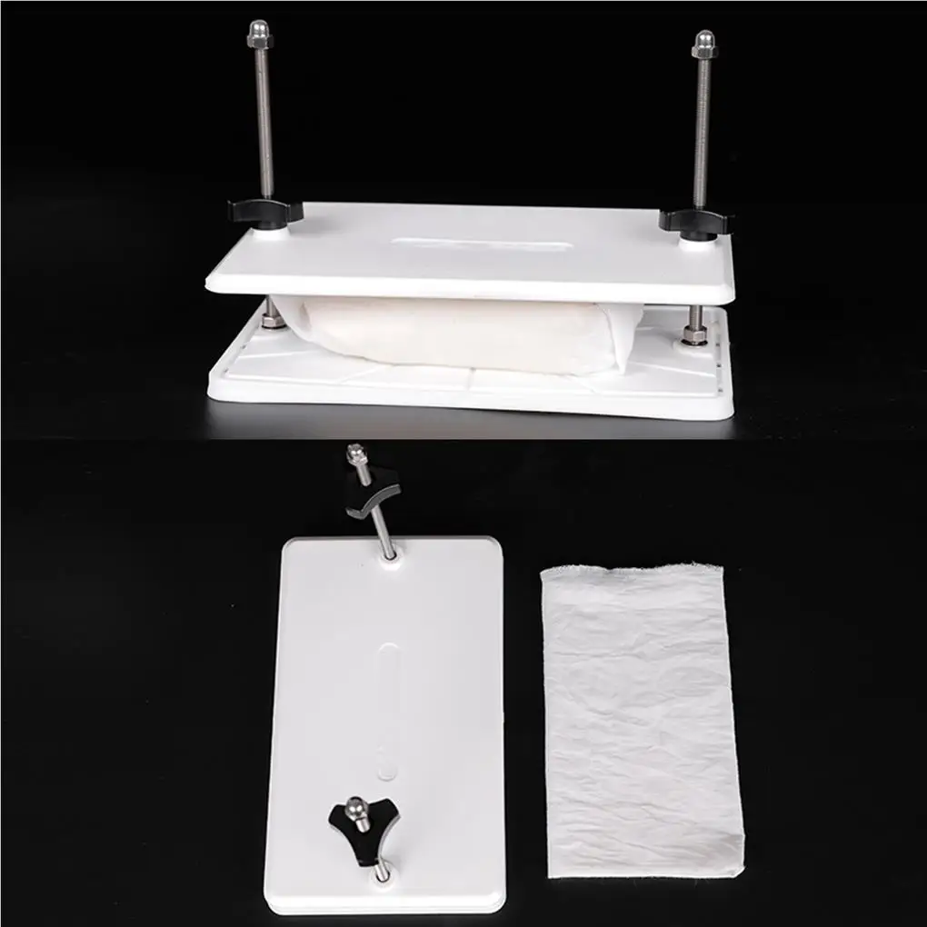 

Tofu Press with Curved Plates Effective Drainer Plate Mold Gadget Manual Handmade Bean Curd DIY Restaurant Hotel Tools